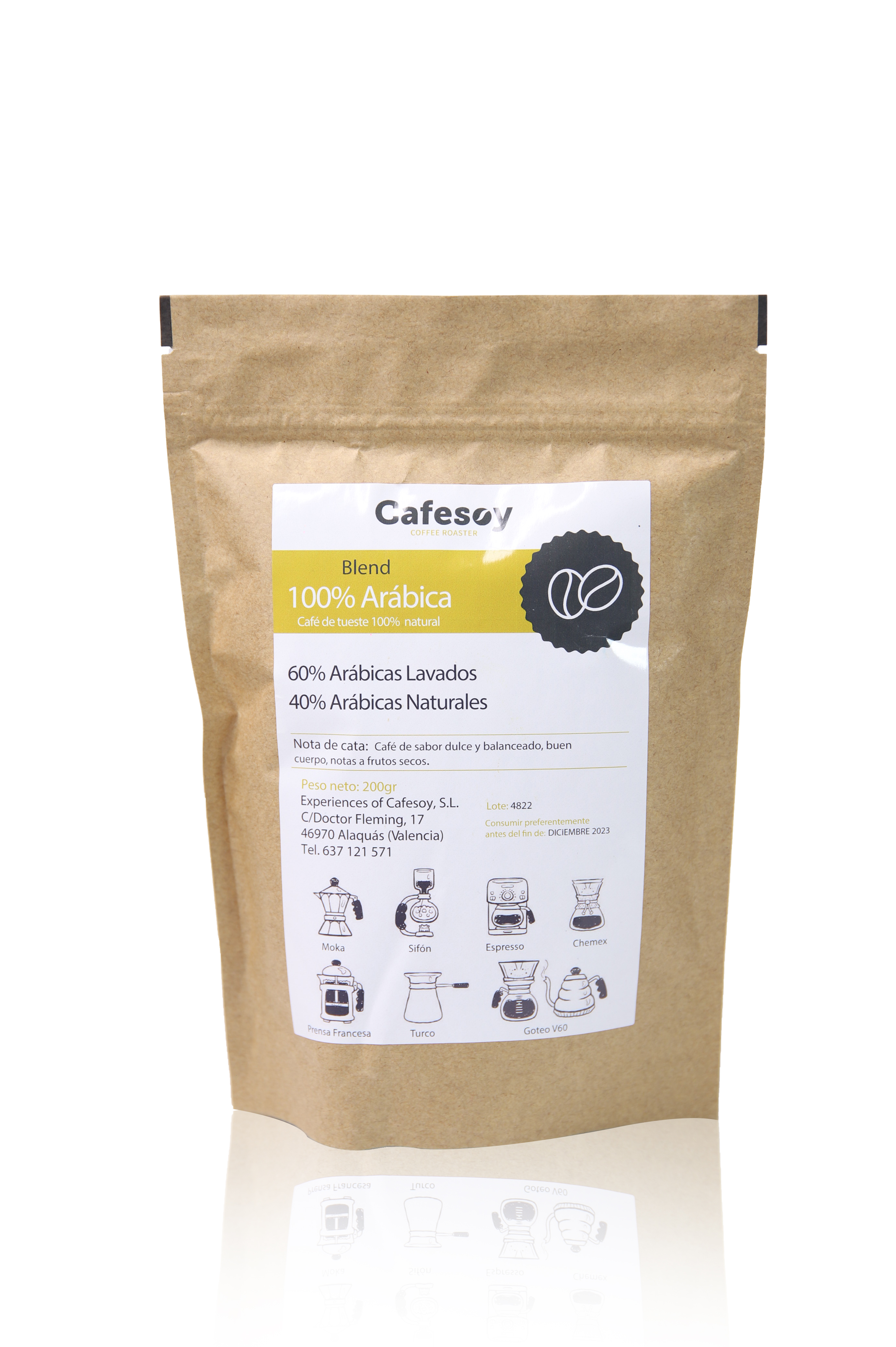 Café molido 100% Arábica - 500 g, Herbolario Armonía en